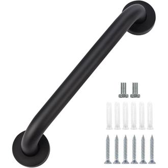 OEM Barra De Apoyo Para Ducha, Barra De Apoyo Para Ba&ntilde;o De Acero Inoxidable, Barra De Apoyo Antideslizante Negra Para Ducha, Asa De Ducha, Ayuda Para El I