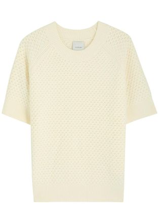 Varley Lucy Knitted T-shirt - White - S (UK8-10 / S)