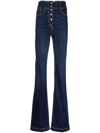 Elisabetta Franchi Cropped jeans - Blauw