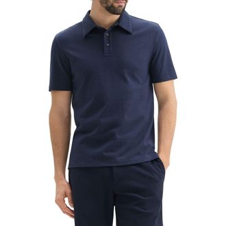 Theory Textured Polo in Baltic at Nordstrom Rack, Size Small