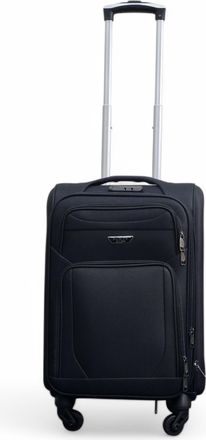 Infinity Leather Uitbreidbare zachte koffer voor in de cabine 50,5 x 37 x 26 cm Bagage geschikt voor Easyjet, Ryanair