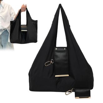 Generic Keychain Tote Bag, Expandable Leather Mini Bags With Key Ring, Large-Capacity Eco-Friendly Shopping Bag Charm, Portable Reusable Handbag For Gym Trave