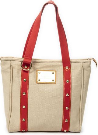 Louis Vuitton Pre-owned Womens Antigua Cabas MM Shoulder Bag - Beige - One Size