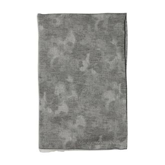 Emporio Armani Stola in misto lino - - Accessories - Donna - Grigio - ONE SIZE