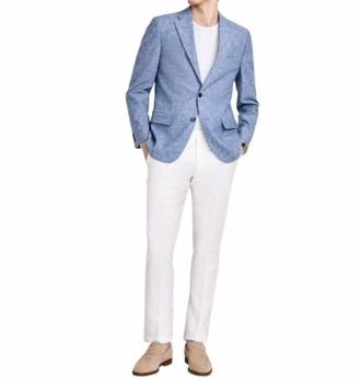 Tommy Hilfiger Mens Modern Fit Sport Coat Blazer In Blue
