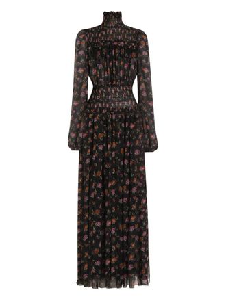 Dolce & Gabbana floral maxi dress - Black