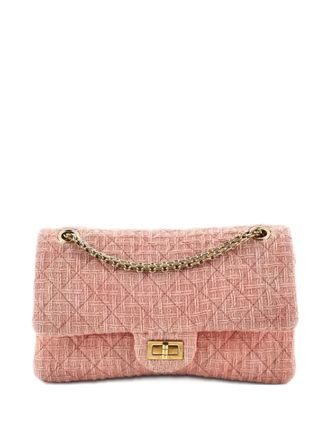 Chanel Reissue 2.55 Flap Bag Quilted Tweed 225 crossbody bag - Rosa