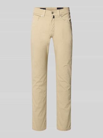 Pierre Cardin Regular Fit Hose mit Eingrifftaschen Modell Lyon in Beige, Gr&ouml;&szlig;e 31/32
