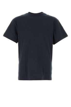 Jil Sander Navy Blue Crew Neck T-Shirts