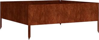 vidaXL Jardinera Acero Corten 100x100x41 Cm Vidaxl