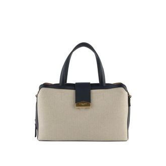 Pourchet Dames, Tassen, Beige, Maat: ONE Size Linnen