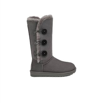 UGG Womens Baily Button Tall Boot In Gray