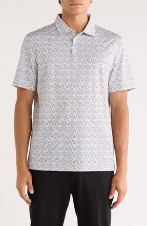 Bugatchi Victor Short Sleeve 8-Way Stretch OoohCotton Knit Polo in Cement at Nordstrom Rack, Size Xxx-Large