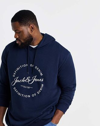Jack & Jones Jack & Jones Grayson Logo Hoodie - Navy