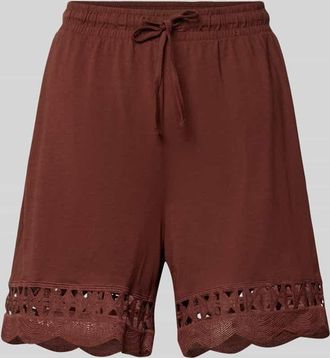 Vero Moda Regular Fit Shorts aus reiner Baumwolle Modell GABBY in Bordeaux, Gr&ouml;&szlig;e XL
