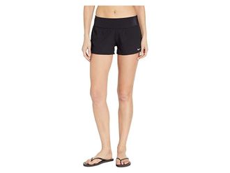 Nike Solid Element Swim Boardshorts Womens Swimwear Black : XS, Elastane/Mesh/Polyamide