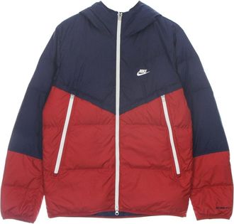Nike Windrunner Hooded Donsjack Middernacht Marine - Heren - Ski Jassen - Veelkleurig - L - Polyester - Fitness