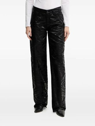 A|X Armani Exchange zebra-pattern jeans - Nero