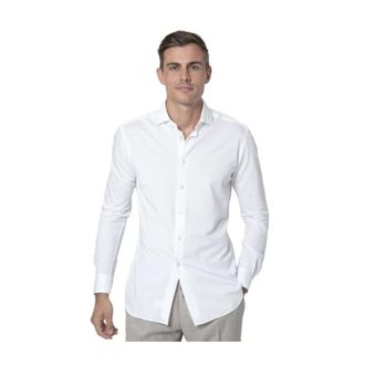 Xacus 3D Stretch Overhemd - Heren - Zakelijke Overhemden - Wit - 3XL - Overhemden