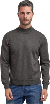 Gran Sasso Maglione a collo alto - - Knitwear - Uomo - Grigio - M
