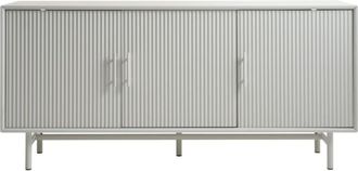 DRAWER Aparador de 3 puertas de madera y metal L160cm - Greige