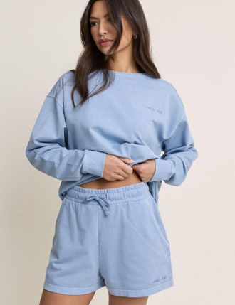 Nobody's Child Light Blue Relaxed Fit Sweat Shorts