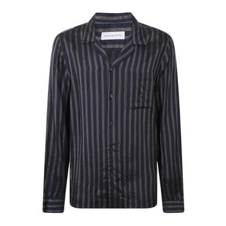 Dries Van Noten Casual Shirts, male, Blue, Size: XL Carlty 3276 M.w. Shirt