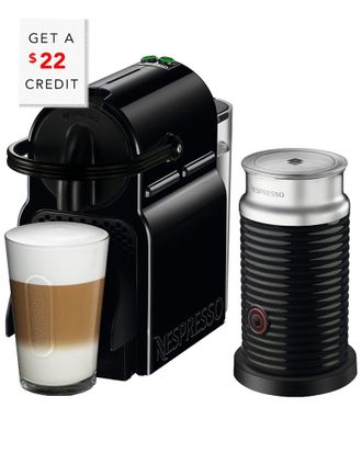 DeLonghi Nespresso By Delonghi Inissia Single-Serve Espresso Machine And Milk Frother With $22 Credit