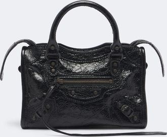 Balenciaga Le City Nano leather top-handle bag
