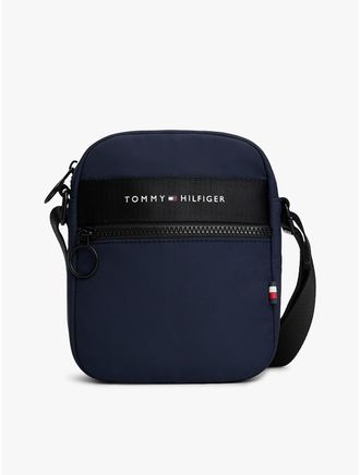 Tommy Hilfiger Mens Tommy Logo Mini Reporter Bag - Navy