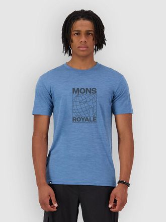 Mons Royale Zephyr Merino Tencel Funktionsshirt blau