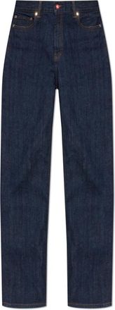 Casablanca Jeans met logo - Heren - Regular Fit Jeans - Blauw - W34 - Katoen - Jeans