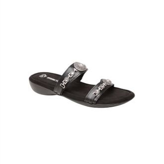 Minnetonka Womens Brenn Strappy Sandal In Black