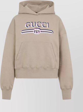 Gucci hoodie with dropped shoulders and kangaroo pockets