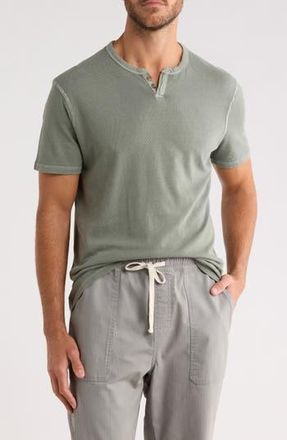 Lucky Brand Burnout Notch Neck T-Shirt in Sea Spray at Nordstrom Rack, Size Xx-Large