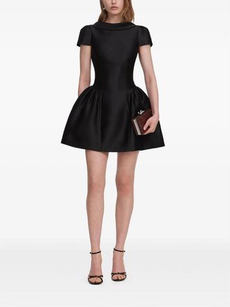 Self Portrait Dropped-waistline A-line Mini Dress