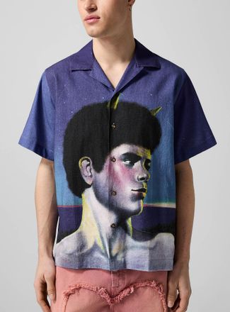 Carne Bollente Mens Horny Haze Sadao Hasewaga printed shirt