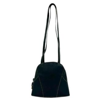 Loewe Pre-owned Shoulder Bags, female, Blue, Size: ONE SIZE Pre-owned Leather Shoulder Bag