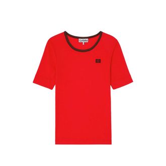Ganni Logo-detail T-shirt
