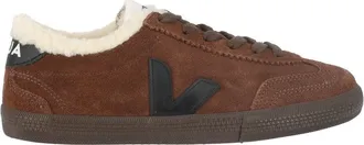 Veja Walnut/Black Volley Winter Low-Top Sneakers