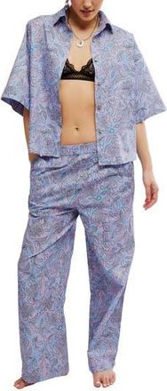 Free People Sleeper Check Pajamas in Lavender Combo at Nordstrom Rack, Size X-Small
