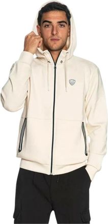 Emporio Armani Core Premium-U1105 Zip-through - Heren - Vesten met rits - Beige - L - Polyester - Hoodies & sweatvesten