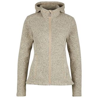 Vaude Aland Hooded Jacket Fleecejacke für Damen | beige/grau