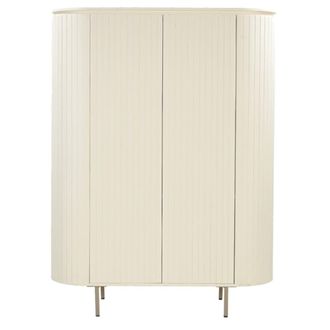 Moloo alto de 2 puertas en madera maciza marfil