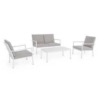 Konte Design Conjunto de sal&oacute;n de jard&iacute;n de textilene con cojines