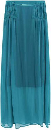 Dries Van Noten Rokken - Dames - Midirokken - Blauw - XS - Rokken