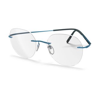 Silhouette Glasses, unisex, Blue, Size: 49 MM Titan Minimal Art Optical Frame