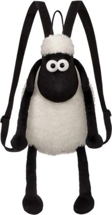 Aurora Shaun the Sheep Womens Shaun Sheep Backpack 61175 Black and White 12in Suitable for Adults Kids Plush, Black White, 33cm UK