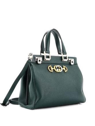 Gucci Zumi Top Handle Bag Leather Small satchel - Verde