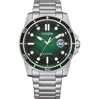 Citizen Sporty Marine Mens Silver Watch AW1811-82X Stainless Steel (archived) - One Size